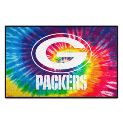 Fan Mats  LLC Green Bay Packers Starter Mat Tie Dye Tie Dye