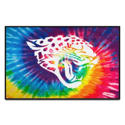 Fan Mats  LLC Jacksonville Jaguars Starter Mat Tie Dye Tie Dye