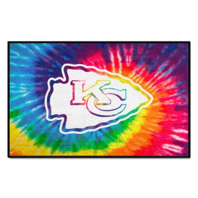 Fan Mats  LLC Kansas City Chiefs Starter Mat Tie Dye Tie Dye