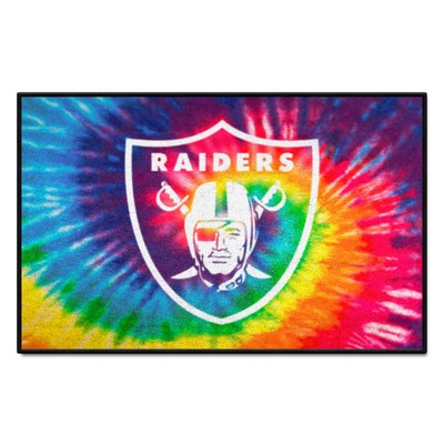 Fan Mats  LLC Las Vegas Raiders Starter Mat Tie Dye Tie Dye