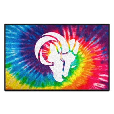 Fan Mats  LLC Los Angeles Rams Starter Mat Tie Dye Tie Dye