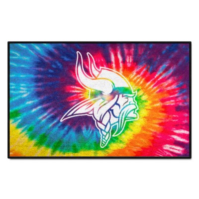 Fan Mats  LLC Minnesota Vikings Starter Mat Tie Dye Tie Dye