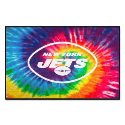 Fan Mats  LLC New York Jets Starter Mat Tie Dye Tie Dye