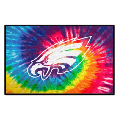 Fan Mats  LLC Philadelphia Eagles Starter Mat Tie Dye Tie Dye