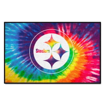 Fan Mats  LLC Pittsburgh Steelers Starter Mat Tie Dye Tie Dye