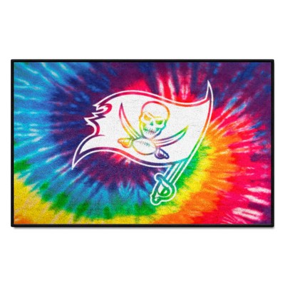 Fan Mats  LLC Tampa Bay Buccaneers Starter Mat Tie Dye Tie Dye