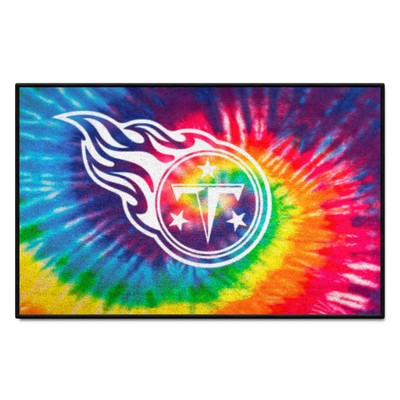 Fan Mats  LLC Tennessee Titans Starter Mat Tie Dye Tie Dye