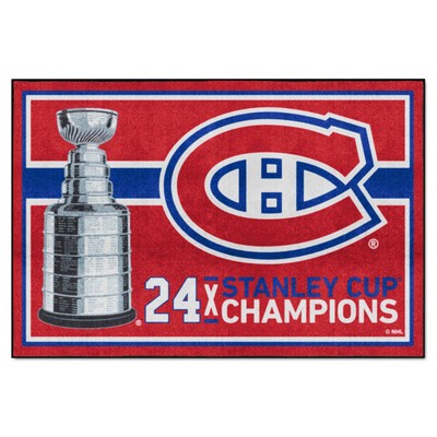 Fan Mats  LLC Montreal Canadiens 5x8 Rug Dynasty Red