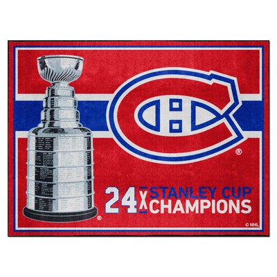 Fan Mats  LLC Montreal Canadiens 8x10 Rug Dynasty Red