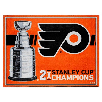 Fan Mats  LLC Philadelphia Flyers 8x10 Rug Dynasty Orange