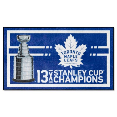 Fan Mats  LLC Toronto Maple Leafs 3x5 Rug Dynasty Blue