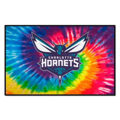 Fan Mats  LLC Charlotte Hornets Starter Mat Tie Dye Tie Dye