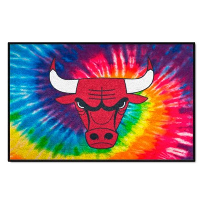 Fan Mats  LLC Chicago Bulls Starter Mat Tie Dye Tie Dye