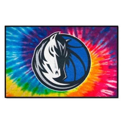 Fan Mats  LLC Dallas Mavericks Starter Mat Tie Dye Tie Dye