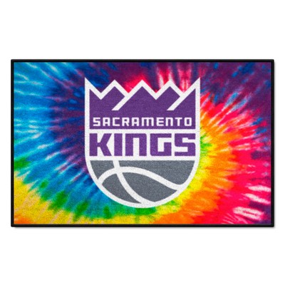 Fan Mats  LLC Sacramento Kings Starter Mat Tie Dye Tie Dye