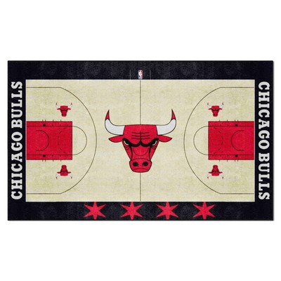 Fan Mats  LLC Chicago Bulls 6x10 Rug Black