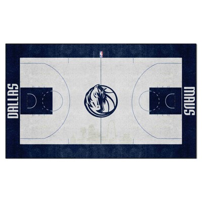 Fan Mats  LLC Dallas Mavericks 6x10 Rug Blue