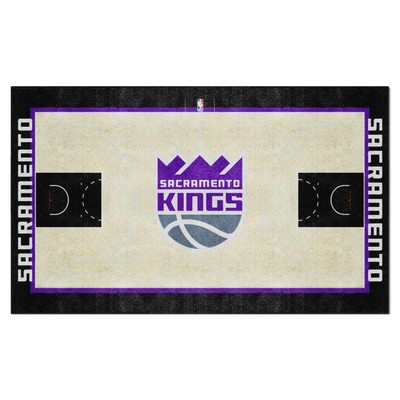 Fan Mats  LLC Sacramento Kings 6x10 Rug Black