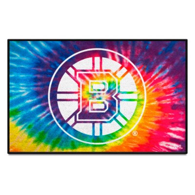 Fan Mats  LLC Boston Bruins Starter Mat Tie Dye Tie Dye