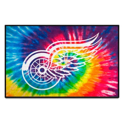 Fan Mats  LLC Detroit Red Wings Starter Mat Tie Dye Tie Dye