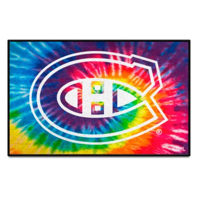 Fan Mats  LLC Montreal Canadiens Starter Mat Tie Dye Tie Dye