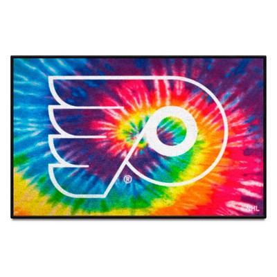 Fan Mats  LLC Philadelphia Flyers Starter Mat Tie Dye Tie Dye