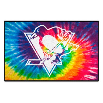 Fan Mats  LLC Pittsburgh Penguins Starter Mat Tie Dye Tie Dye