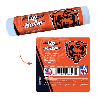 Fan Mats  LLC Chicago Bears Lip Balm SPF 15 Orange