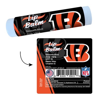 Fan Mats  LLC Cincinnati Bengals Lip Balm SPF 15 Black