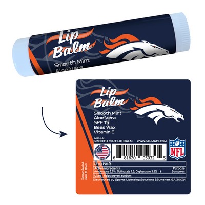 Fan Mats  LLC Denver Broncos Lip Balm SPF 15 Navy