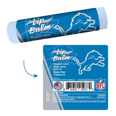 Fan Mats  LLC Detroit Lions Lip Balm SPF 15 Blue