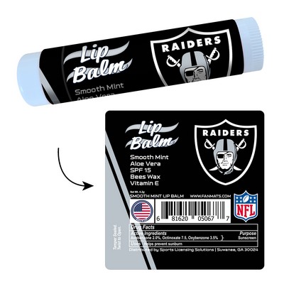 Fan Mats  LLC Las Vegas Raiders Lip Balm SPF 15 Black