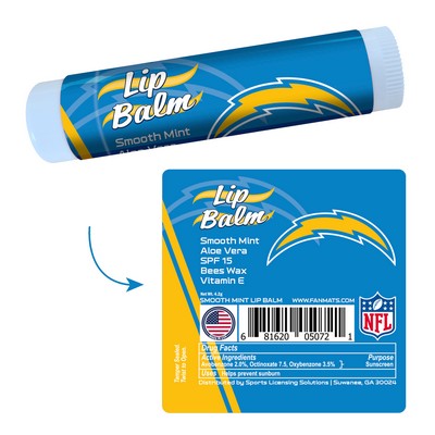 Fan Mats  LLC Los Angeles Chargers Lip Balm SPF 15 Blue