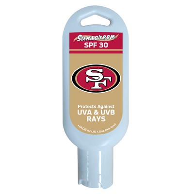 Fan Mats  LLC San Francisco 49ers Sunscreen SPF 30 Gold