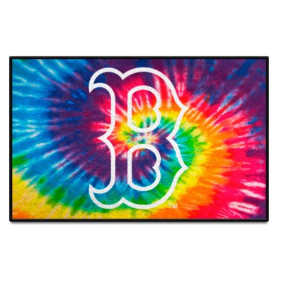 Fan Mats  LLC Boston Red Sox Starter Mat Tie Dye Tie Dye