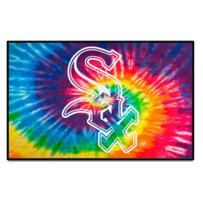 Fan Mats  LLC Chicago White Sox Starter Mat Tie Dye Tie Dye