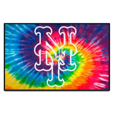 Fan Mats  LLC New York Mets Starter Mat Tie Dye Tie Dye