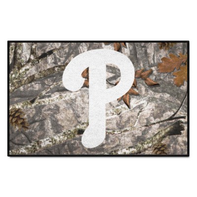 Fan Mats  LLC Philadelphia Phillies Starter Mat Camo Camo