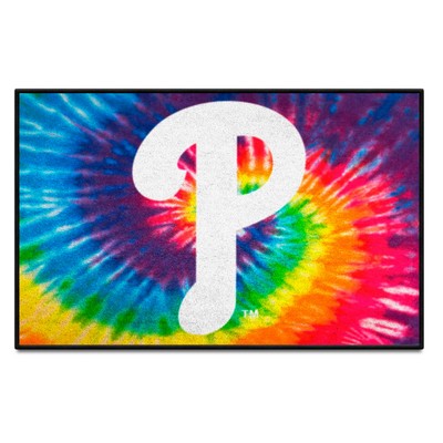 Fan Mats  LLC Philadelphia Phillies Starter Mat Tie Dye Tie Dye