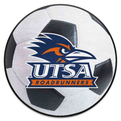 Fan Mats  LLC UTSA Roadrunners Soccer Ball Mat White