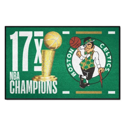 Fan Mats  LLC Boston Celtics Starter Mat Dynasty Green