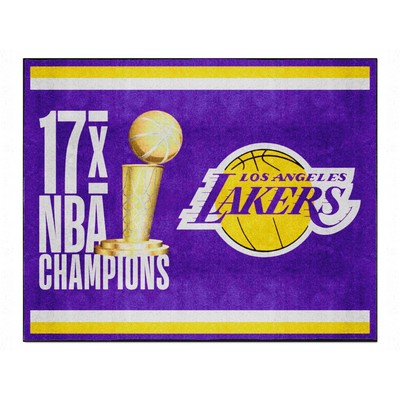 Fan Mats  LLC Los Angeles Lakers 8x10 Rug Dynasty Purple