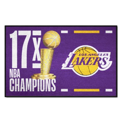 Fan Mats  LLC Los Angeles Lakers Starter Mat Dynasty Purple