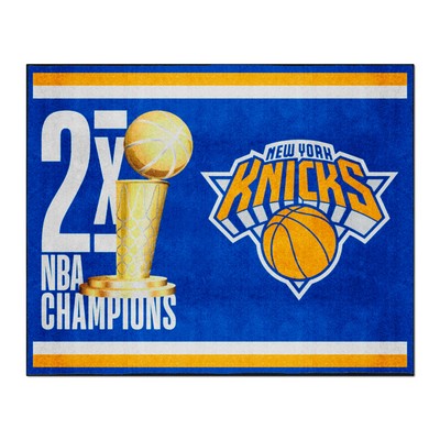 Fan Mats  LLC New York Knicks 8x10 Rug Dynasty Blue