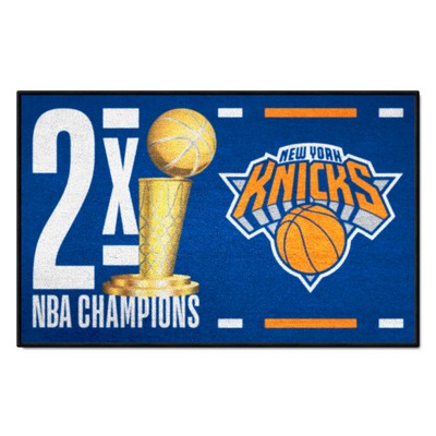 Fan Mats  LLC New York Knicks Starter Mat Dynasty Blue