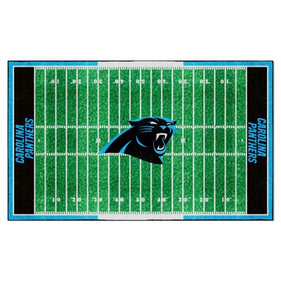 Fan Mats  LLC Carolina Panthers 6x10 Rug Green