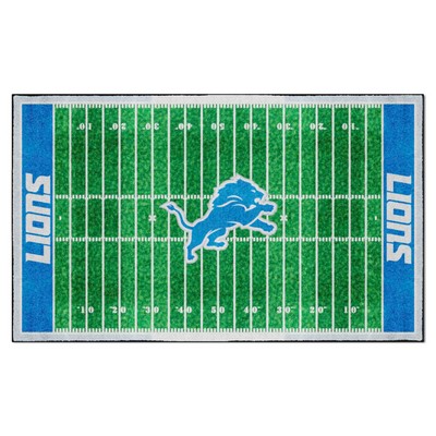 Fan Mats  LLC Detroit Lions 6x10 Rug Green