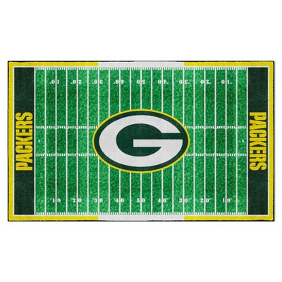 Fan Mats  LLC Green Bay Packers 6x10 Rug Green