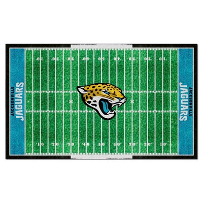 Fan Mats  LLC Jacksonville Jaguars 6x10 Rug Green