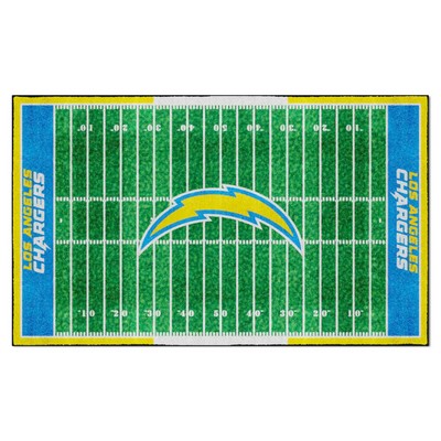 Fan Mats  LLC Los Angeles Chargers 6x10 Rug Green